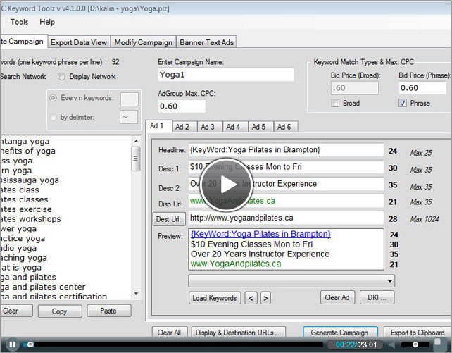 PPC Keyword Toolz Program PPC Keyword Toolz Program
